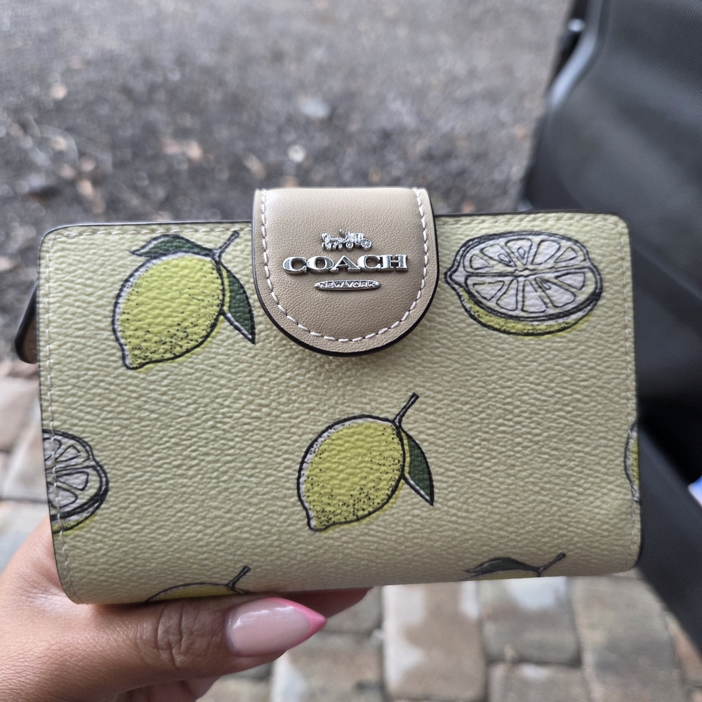 Coach Lemon Print Wallet